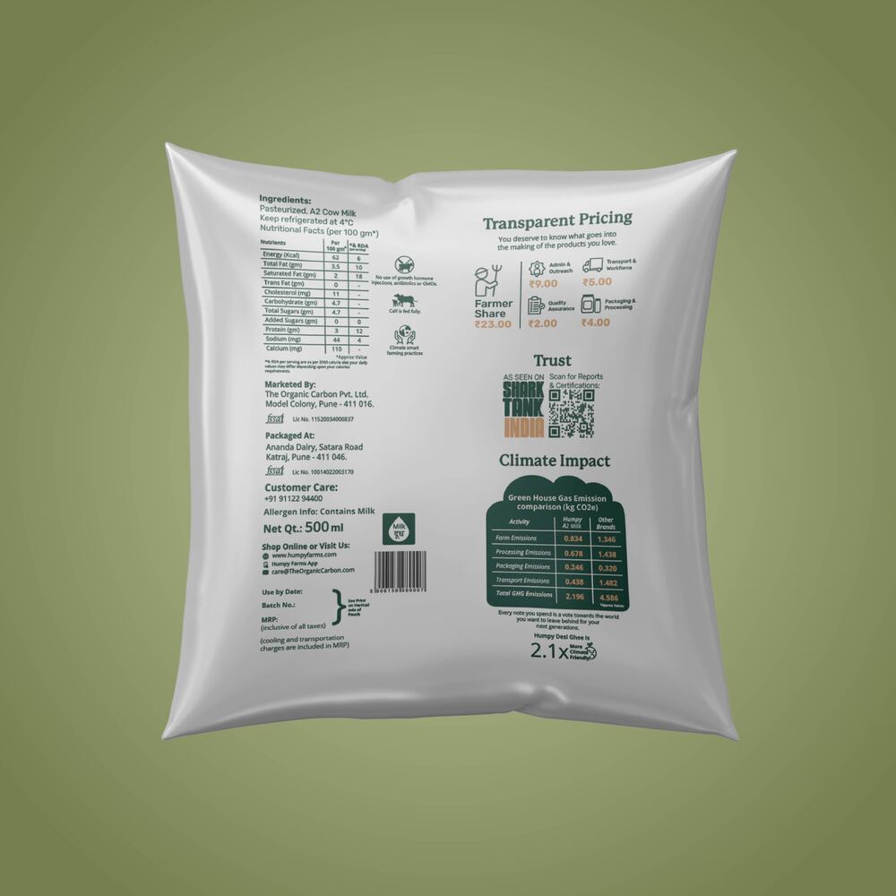 Desi Cow Milk (Pouch)