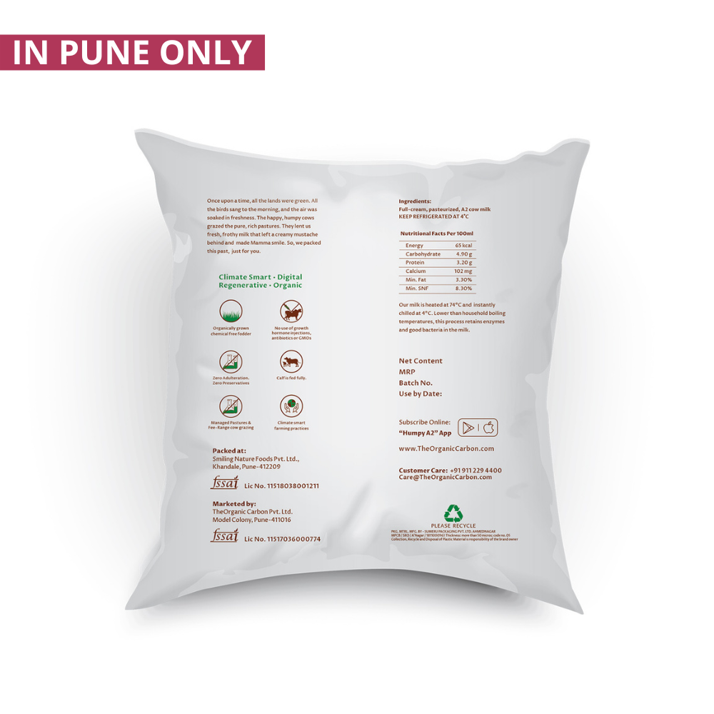 A2 - Desi Cow Milk (Pouch) – Humpy Farms
