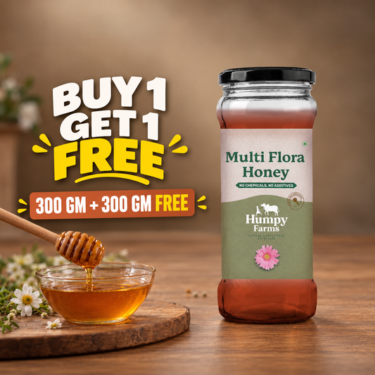 Multi Flora Natural Honey - Buy 1 Get 1 Free