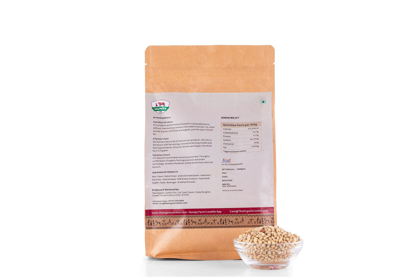 Organic Jowar (Sorghum Millet)